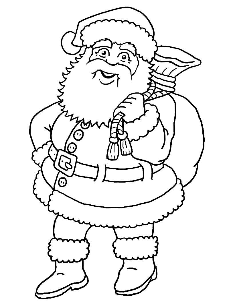 Color model: Santa Claus - Digital drawing