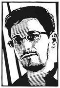 : Edward Snowden (Linocut)