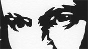 Ludwig van Beethoven Print (linocut) (Detail 1)