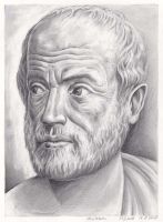 : Aristotle Portrait Zeichnung