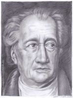 : Johann Wolfgang von Goethe (portrait drawing)