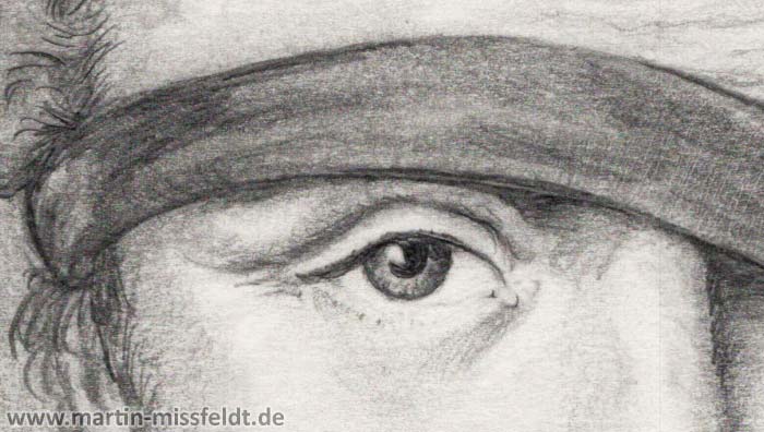 Nicolas-Jacques Conte (pencil portrait) (Detail 1)