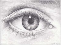 : Pencil Drawing Realistic Eye