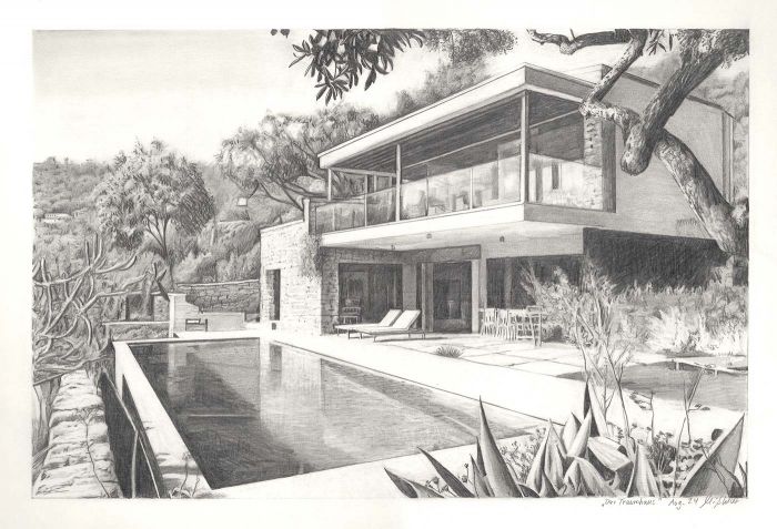 The dream house (pencil drawing)