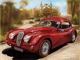 : Jaguar XK 140 and Monaco Casino - speedart video