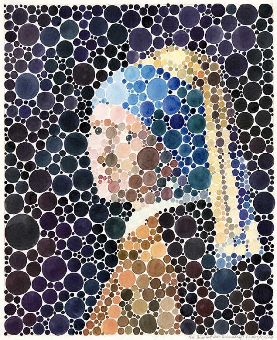 Portrait of the girl with pearl earring (after Vermeer)